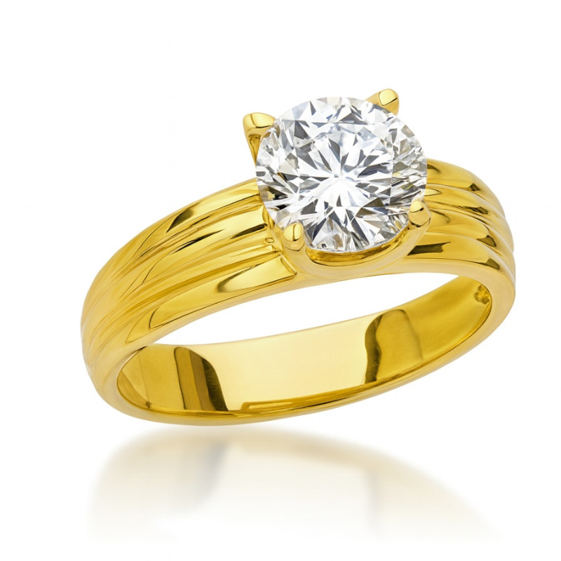 Kenzari Jewellery 18k Gold Ring for Women – 3.57 Grams