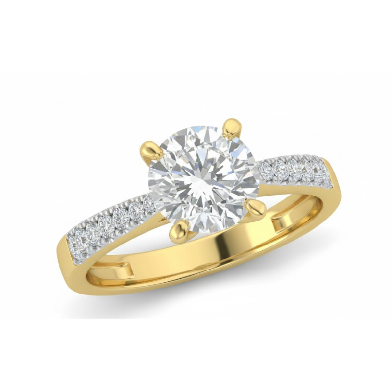 Kenzari Jewellery 14k Gold Ring for Women – 3.82 Grams Kenzari Jewellery 14k Gold Ring for Women – 3.82 Grams