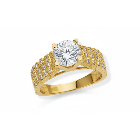 Kenzari Jewellery 14k Gold Ring for Women – 3.85 Grams