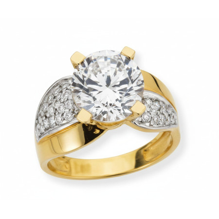 Kenzari Jewellery 14k Gold Ring for Women – 5.39 Grams Kenzari Jewellery 14k Gold Ring for Women – 5.39 Grams
