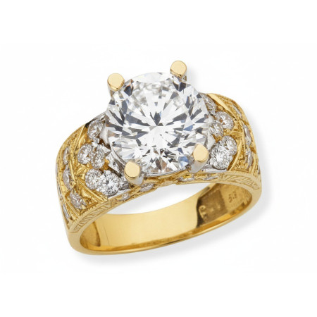 Kenzari Jewellery 14k Gold Ring for Women – 6.4 Grams Kenzari Jewellery 14k Gold Ring for Women – 6.4 Grams