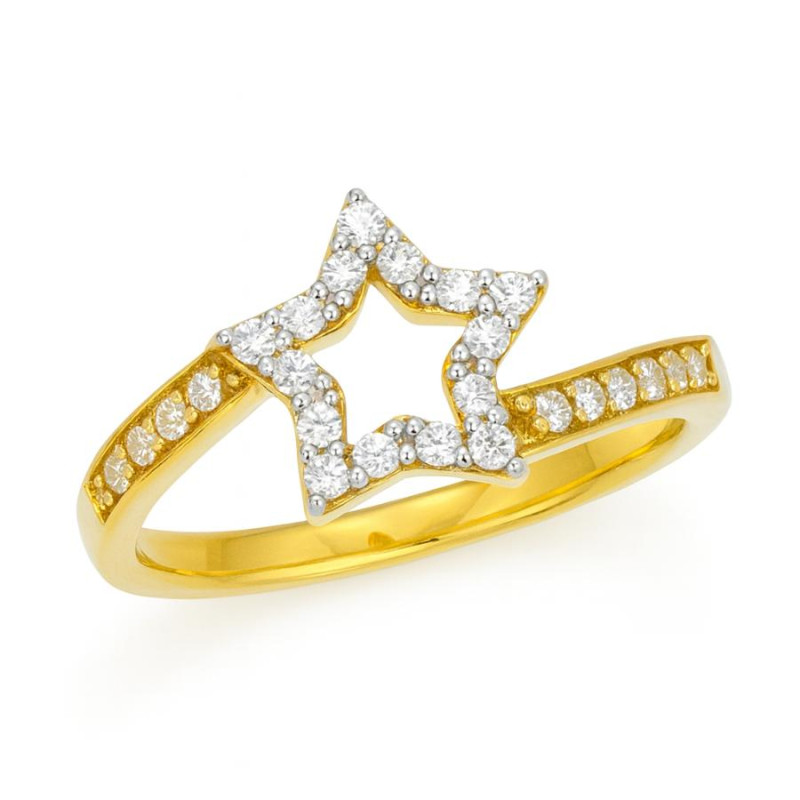 Kenzari Jewellery 14k Gold Ring for Women – 1.39 Grams