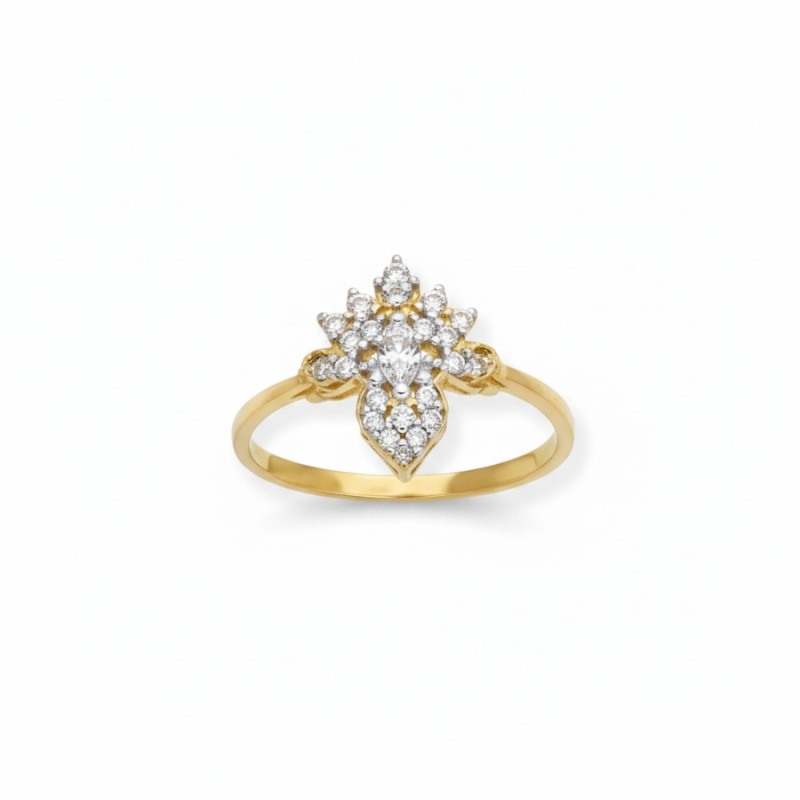 Kenzari Jewellery 14k Gold Ring for Women – 1.59 Grams Kenzari Jewellery 14k Gold Ring for Women – 1.59 Grams