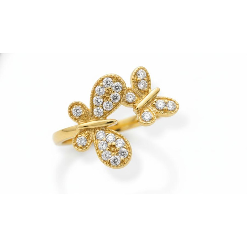 Kenzari Jewellery 18k Gold Ring for Women – 1.7 Grams