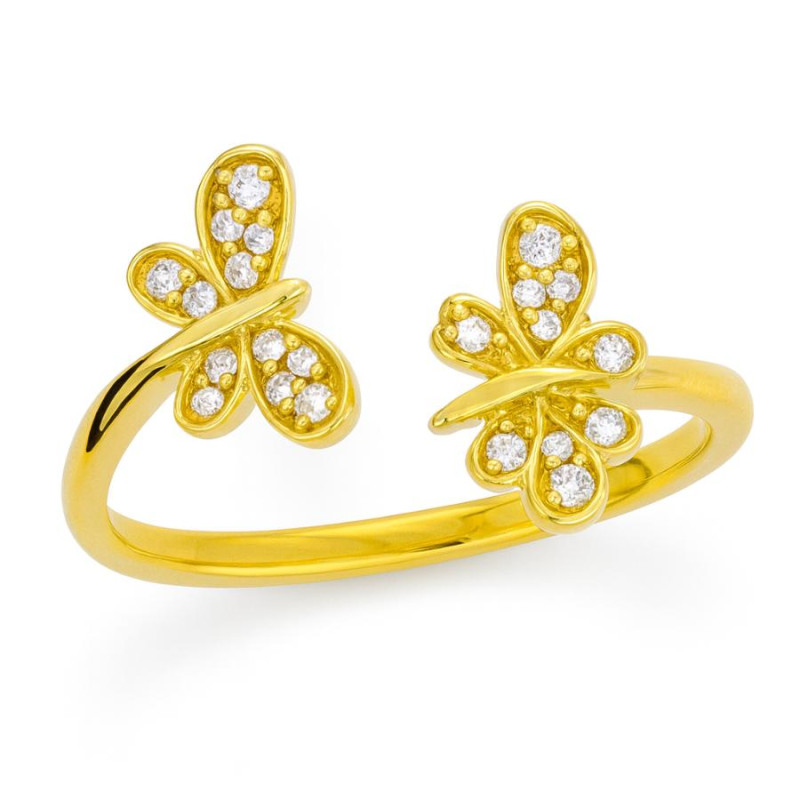 Kenzari Jewellery 18k Gold Ring for Women – 1.89 Grams