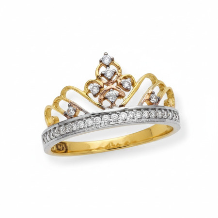Kenzari Jewellery 18k Gold Ring for Women – 1.93 Grams