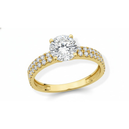 Kenzari Jewellery 18k Gold Ring for Women –1.96 Grams