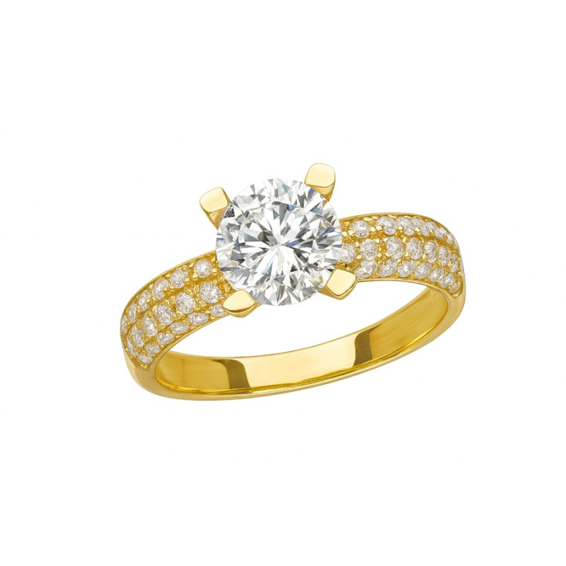 Kenzari Jewellery 14k Gold Ring for Women – 2.67 Grams