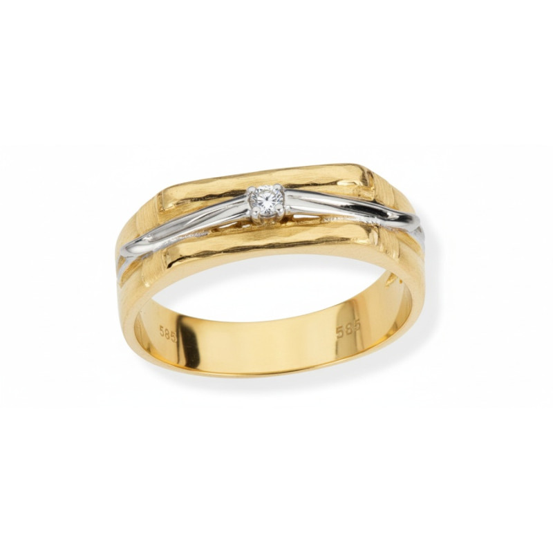 Kenzari Jewellery 14k Gold Ring for Women – 2.87 Grams Kenzari Jewellery 14k Gold Ring for Women – 2.87 Grams