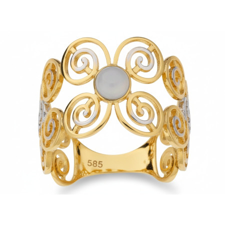 Kenzari Jewellery 14k Gold Ring for Women – 3.15 Grams