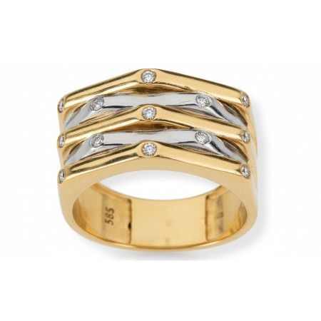 Kenzari Jewellery 14k Gold Ring for Women – 4.46 Grams Kenzari Jewellery 14k Gold Ring for Women – 4.46 Grams
