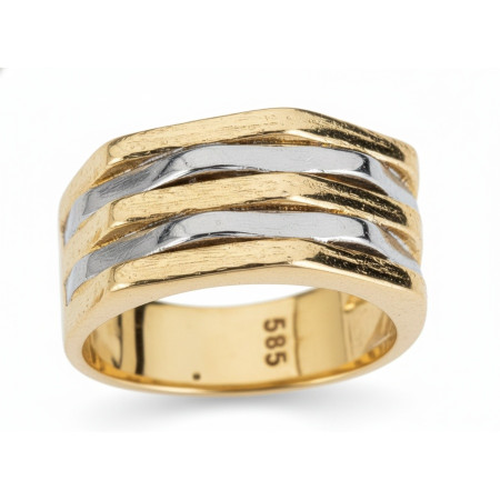 Kenzari Jewellery 14k Gold Ring for Women – 5.76 Grams Kenzari Jewellery 14k Gold Ring for Women – 5.76 Grams