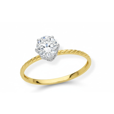 Kenzari Jewellery 14k Gold Ring for Women – 1.41 Grams