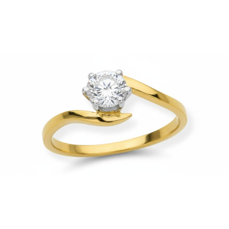 Kenzari Jewellery 18k Gold Ring for Women – 1.86 Grams Kenzari Jewellery 18k Gold Ring for Women – 1.86 Grams