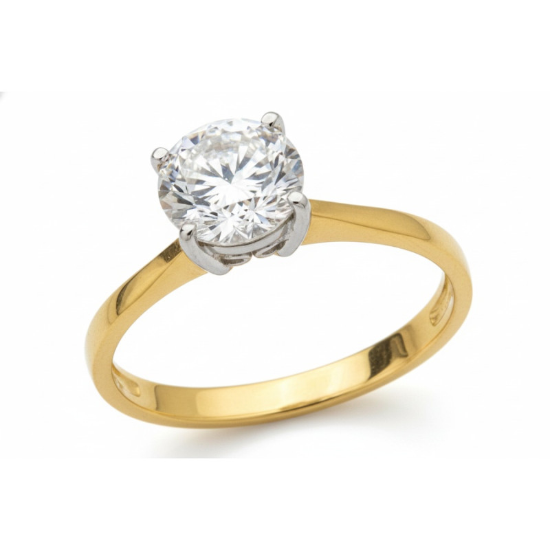 Kenzari Jewellery 18k Gold Ring for Women – 2.58 Grams