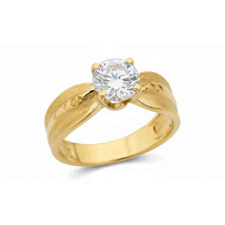 Kenzari Jewellery 18k Gold Ring for Women – 3.22 Grams