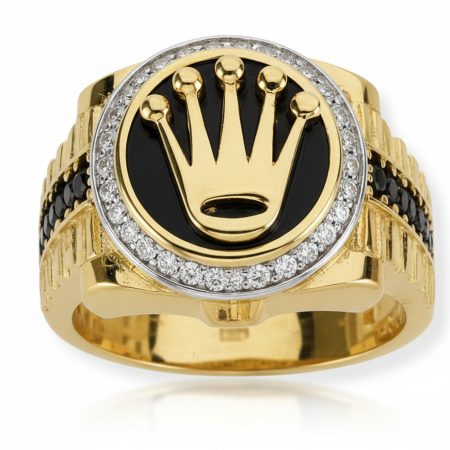 Kenzari Jewellery 14k Gold Ring for Men – 11.4 Grams