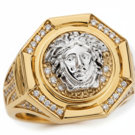 Kenzari Jewellery 14k Gold Ring for Men – 10.04 Grams