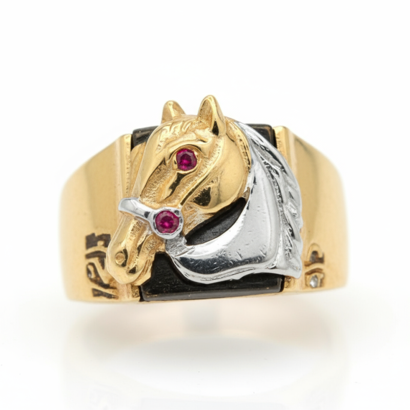 Kenzari Jewellery 14k Gold Ring for Men – 11.9 Grams Kenzari Jewellery 14k Gold Ring for Men – 11.9 Grams
