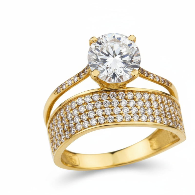 Kenzari Jewellery 14k Gold Ring for Women – 3.75 Grams