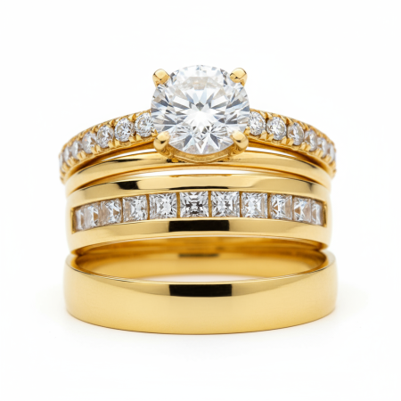 Kenzari Jewellery 14k Gold Ring for Women – 4.85 Grams Kenzari Jewellery 14k Gold Ring for Women – 4.85 Grams