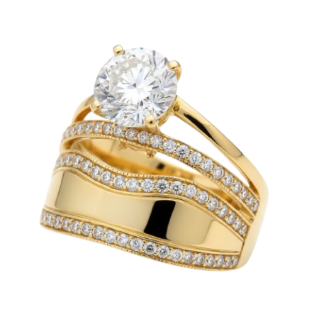 Kenzari Jewellery 14k Gold Ring for Women –4.95 Grams Kenzari Jewellery 14k Gold Ring for Women –4.95 Grams