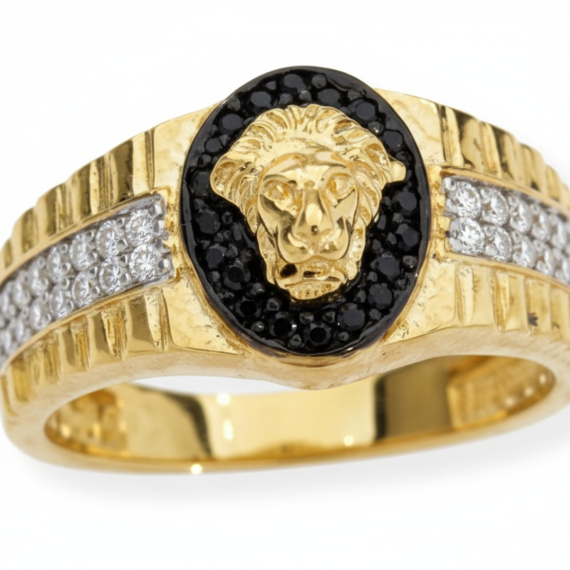Kenzari Jewellery 18k Gold Ring for Men – 5.42 Grams