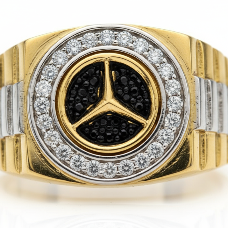 Kenzari Jewellery 14k Gold Ring for Men – 6.76 Grams