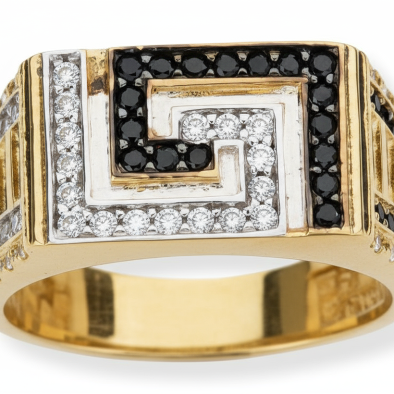 Kenzari Jewellery 14k Gold Ring for Men – 7.07 Grams Kenzari Jewellery 14k Gold Ring for Men – 7.07 Grams