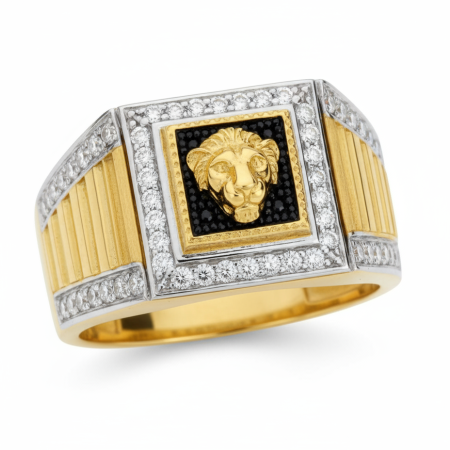 Kenzari Jewellery 14k Gold Ring for Men – 7.21 Grams Kenzari Jewellery 14k Gold Ring for Men – 7.21 Grams