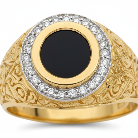 Kenzari Jewellery 14k Gold Ring for Men – 8.15 Grams Kenzari Jewellery 14k Gold Ring for Men – 8.15 Grams