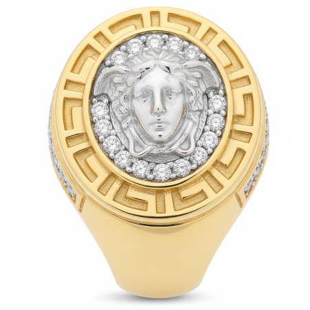 Kenzari Jewellery 18k Gold Ring for Men – 9.72 Grams Kenzari Jewellery 18k Gold Ring for Men – 9.72 Grams