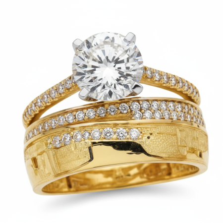 Kenzari Jewellery 14k Gold Ring for Women – 4.89 Grams Kenzari Jewellery 14k Gold Ring for Women – 4.89 Grams