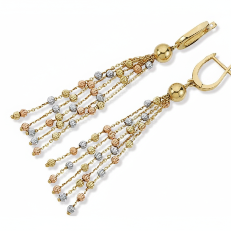 Kenzari Jewellery 18k Gold Earring for Women – 5.77 Grams Kenzari Jewellery 18k Gold Earring for Women – 5.77 Grams