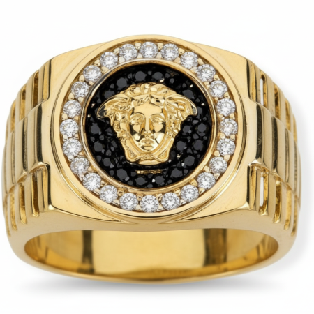 Kenzari Jewellery 14k Gold Ring for Men – 7.29 Grams Kenzari Jewellery 14k Gold Ring for Men – 7.29 Grams