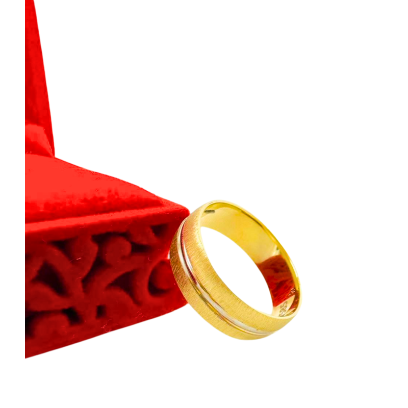 Kenzari Jewellery 14k Gold Wedding Ring - 3.46 Grams