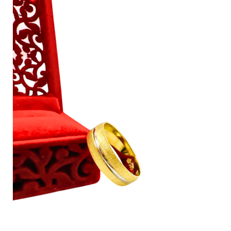 Kenzari Jewellery 14k Gold Wedding Ring - 3.77 Grams