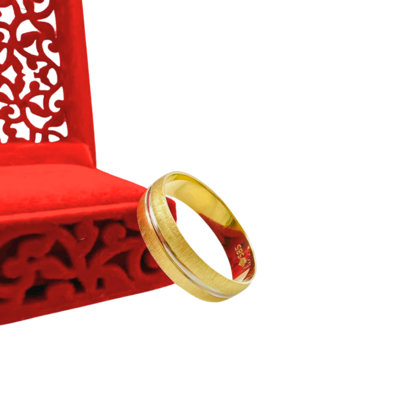 Kenzari Jewellery 14k Gold Wedding Ring - 4.56 Grams Kenzari Jewellery 14k Gold Wedding Ring - 4.56 Grams