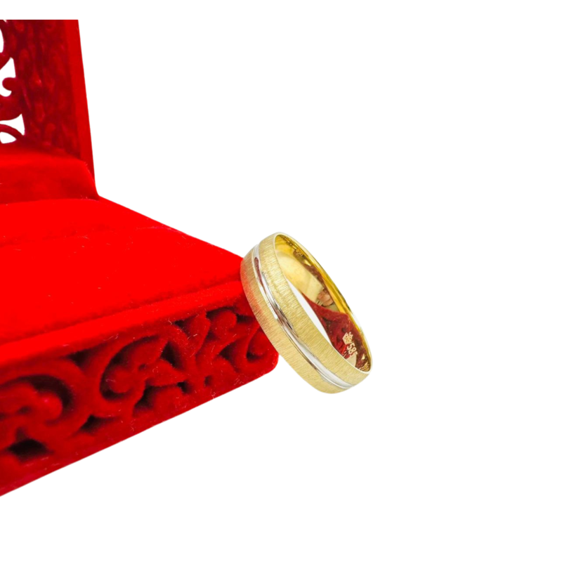 Kenzari Jewellery 14k Gold Wedding Ring - 4.41 Grams
