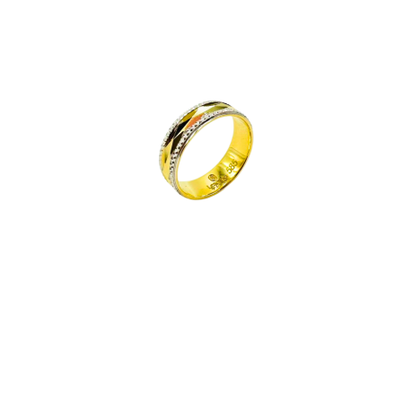 Kenzari Jewellery 14k Gold Wedding Ring - 4.1 Grams
