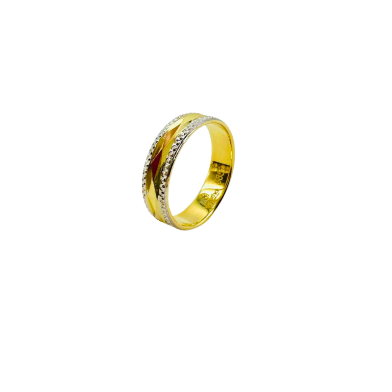 Kenzari Jewellery 14k Gold Wedding Ring - 4.44 Grams