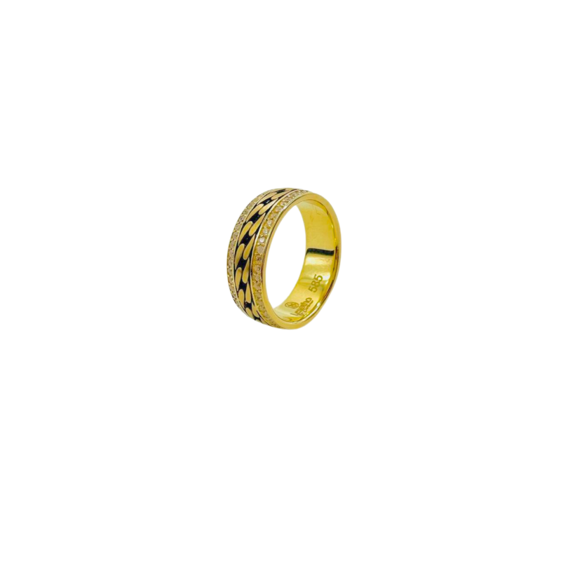 Kenzari Jewellery 14k Gold Wedding Ring - 3.94 Grams