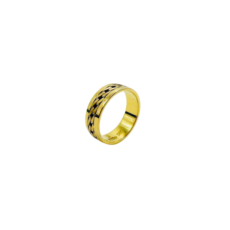 Kenzari Jewellery 14k Gold Wedding Ring - 4.25 Grams
