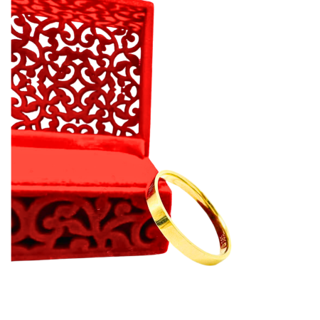 Kenzari Jewellery 14k Gold Wedding Ring - 3.29 Grams
