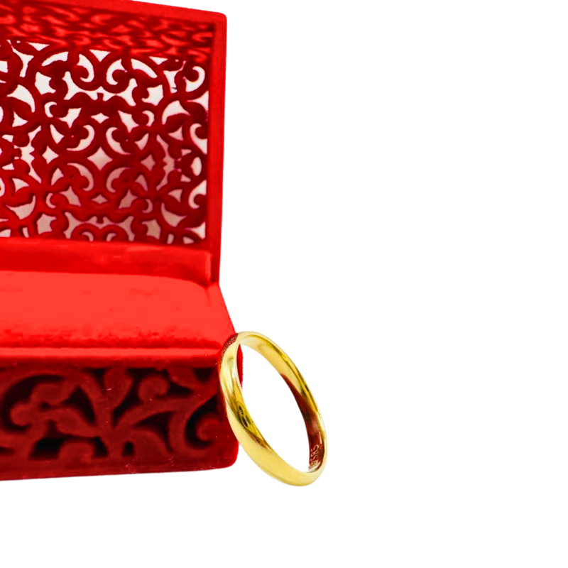 Kenzari Jewellery 14k Gold Wedding Ring - 2.26 Grams