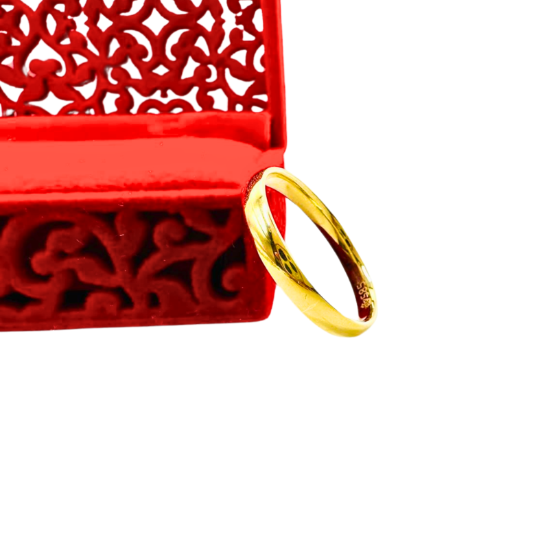 Kenzari Jewellery 14k Gold Wedding Ring - 2.37 Grams