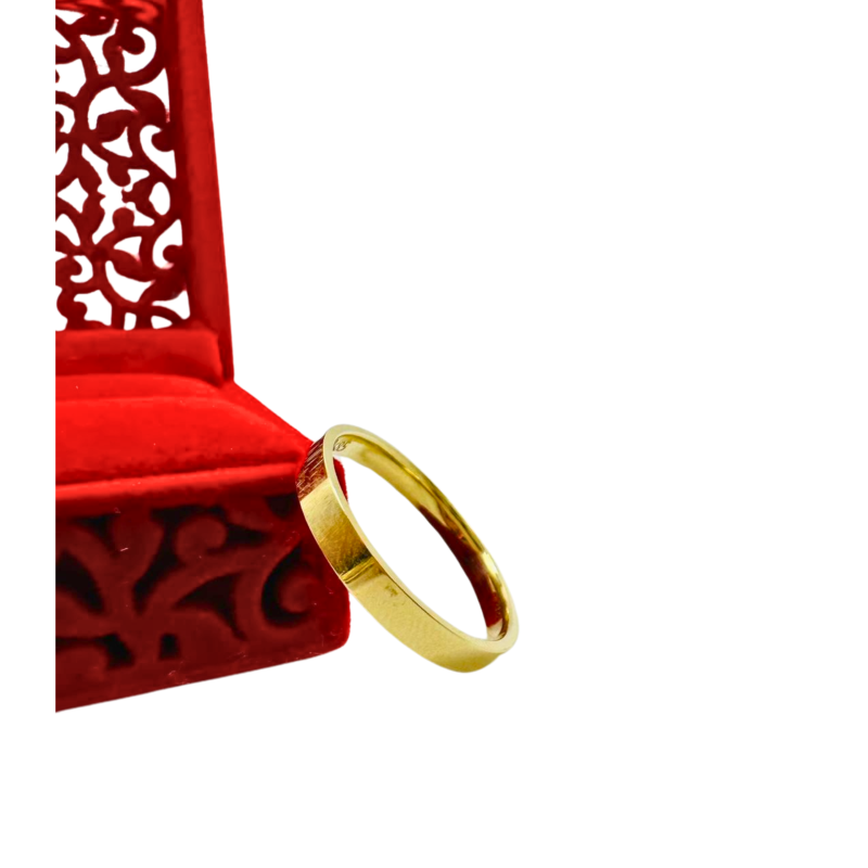 Kenzari Jewellery 14k Gold Wedding Ring - 2.81 Grams Kenzari Jewellery 14k Gold Wedding Ring - 2.81 Grams