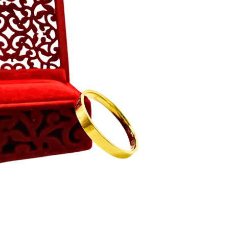 Kenzari Jewellery 14k Gold Wedding Ring - 2.94 Grams