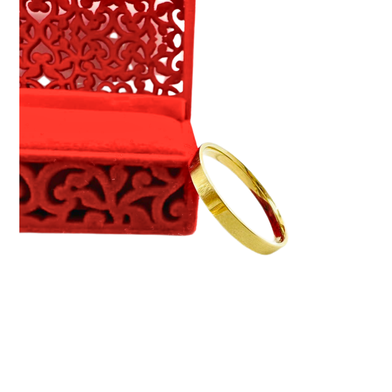 Kenzari Jewellery 14k Gold Wedding Ring - 2.76 Grams