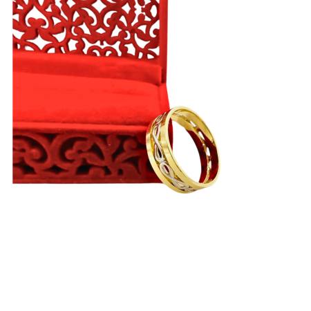 Kenzari Jewellery 14k Gold Wedding Ring - 4.47 Grams